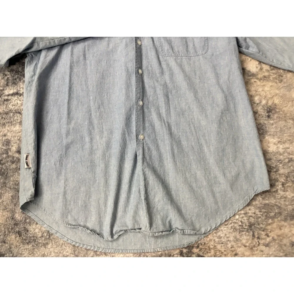 Vintage Acme‎ Clothing Co Looney Tunes Button Up Shirt Men's Size L Denim Look